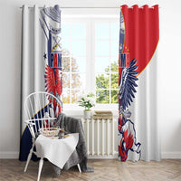 Panama Harpy Eagle Window Curtain Pro Mundi Beneficio Flor del Espiritu Santo - Wonder Print Shop