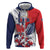 Personalized Panama Harpy Eagle Zip Hoodie Pro Mundi Beneficio Flor del Espiritu Santo - Wonder Print Shop