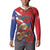 Personalized Puerto Rico Christmas Button Sweatshirt Coqui Frog Playing Guitar - Wonder Print Shop