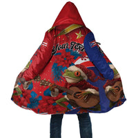 Personalized Puerto Rico Christmas Cloak Coqui Frog Playing Guitar - Wonder Print Shop