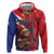 Personalized Puerto Rico Christmas Hoodie Coqui Frog Playing Guitar - Wonder Print Shop