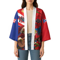Personalized Puerto Rico Christmas Kimono Coqui Frog Playing Guitar - Wonder Print Shop