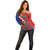 Personalized Puerto Rico Christmas Off Shoulder Sweater Coqui Frog Playing Guitar - Wonder Print Shop