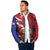 Personalized Puerto Rico Christmas Padded Jacket Coqui Frog Playing Guitar - Wonder Print Shop