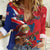 Personalized Puerto Rico Christmas Women Casual Shirt Coqui Frog Playing Guitar - Wonder Print Shop