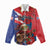 Personalized Puerto Rico Christmas Women Casual Shirt Coqui Frog Playing Guitar - Wonder Print Shop