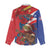 Personalized Puerto Rico Christmas Women Casual Shirt Coqui Frog Playing Guitar - Wonder Print Shop
