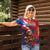 Personalized Puerto Rico Christmas Women Polo Shirt Coqui Frog Playing Guitar - Wonder Print Shop