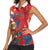 Personalized Puerto Rico Christmas Women Sleeveless Polo Shirt Coqui Frog Playing Guitar - Wonder Print Shop