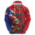 Personalized Puerto Rico Christmas Zip Hoodie Coqui Frog Playing Guitar - Wonder Print Shop