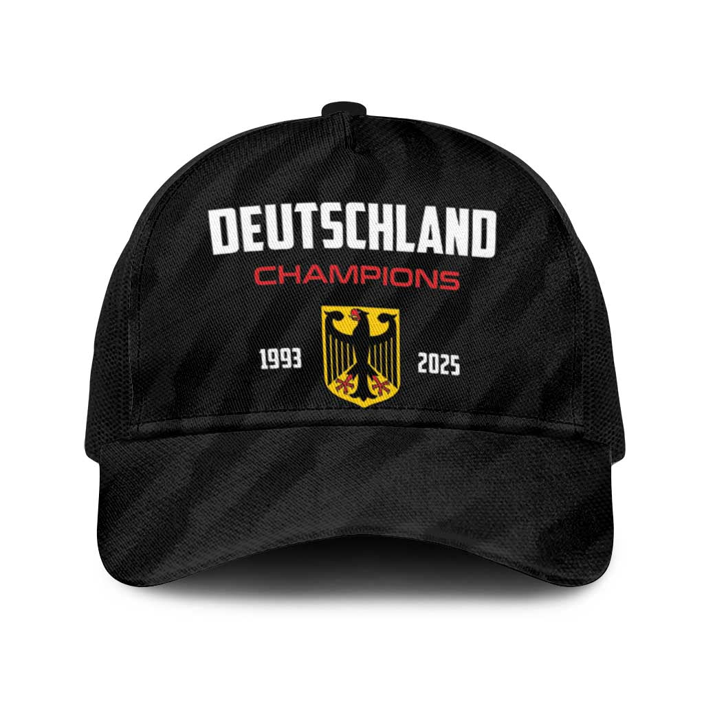 Germany 2025 Champions Basketball Black Baseball Net Cap - Wonder Print Shop