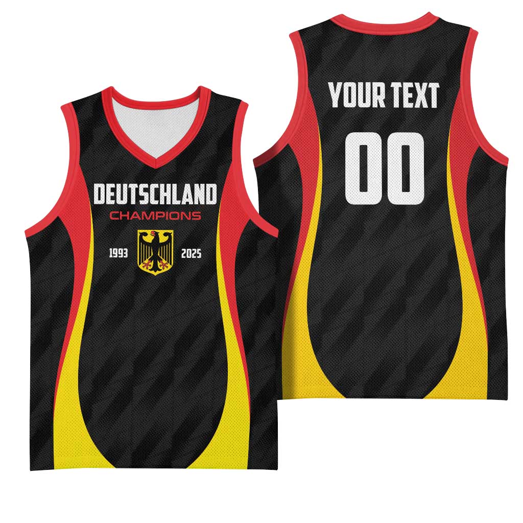 Custom Germany 2025 Champions Basketball Black Basketball Jersey - Wonder Print Shop