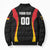 Custom Germany 2025 Champions Basketball Black Bomber Puffer Jacket - Wonder Print Shop