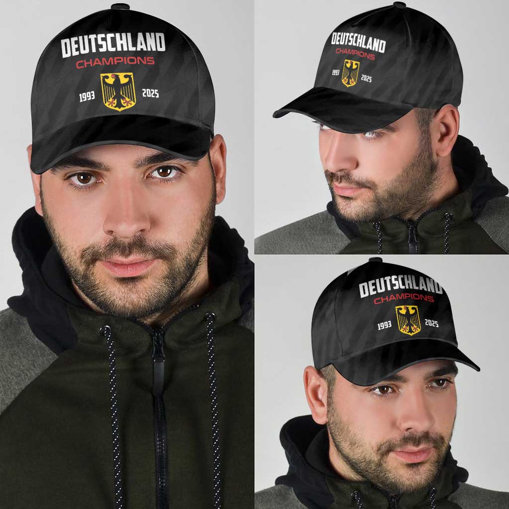 Germany 2025 Champions Basketball Black Classic Cap - Wonder Print Shop