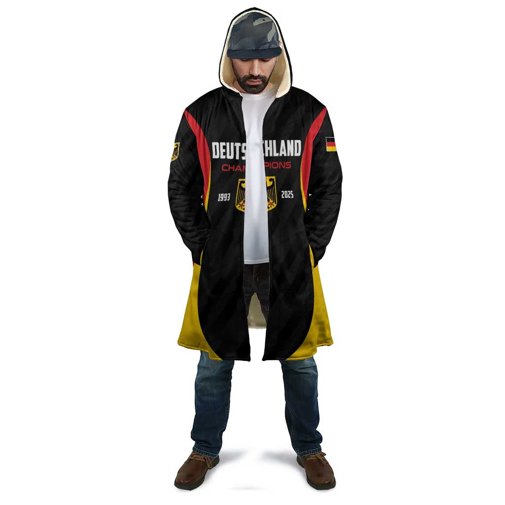 Custom Germany 2025 Champions Basketball Black Cloak - Wonder Print Shop