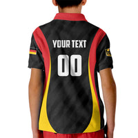 Custom Germany 2025 Champions Basketball Black Kid Polo Shirt - Wonder Print Shop