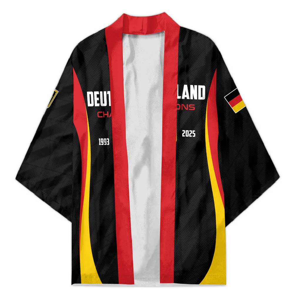 Custom Germany 2025 Champions Basketball Black Kimono - Wonder Print Shop