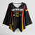 Custom Germany 2025 Champions Basketball Black Kimono Sleeve Blouse - Wonder Print Shop