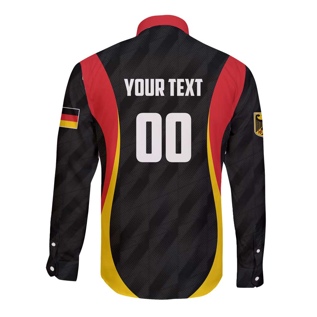 Custom Germany 2025 Champions Basketball Black Long Sleeve Button Shirt - Wonder Print Shop