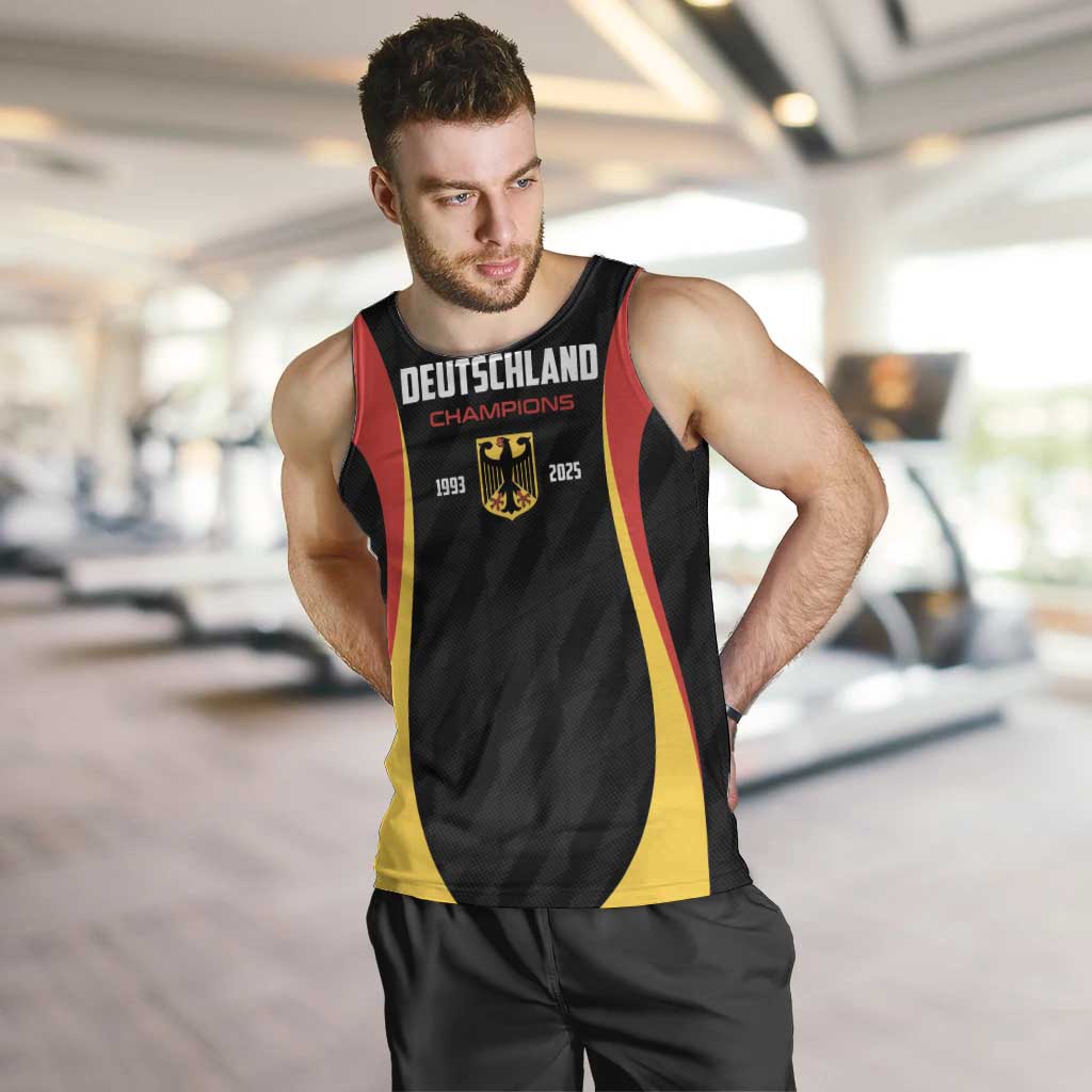 Custom Germany 2025 Champions Basketball Black Men Tank Top - Wonder Print Shop