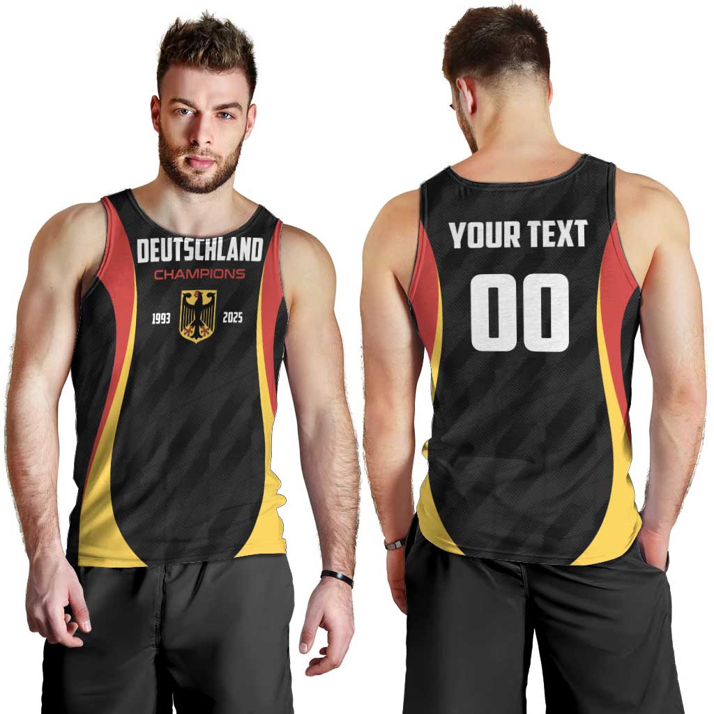 Custom Germany 2025 Champions Basketball Black Men Tank Top - Wonder Print Shop