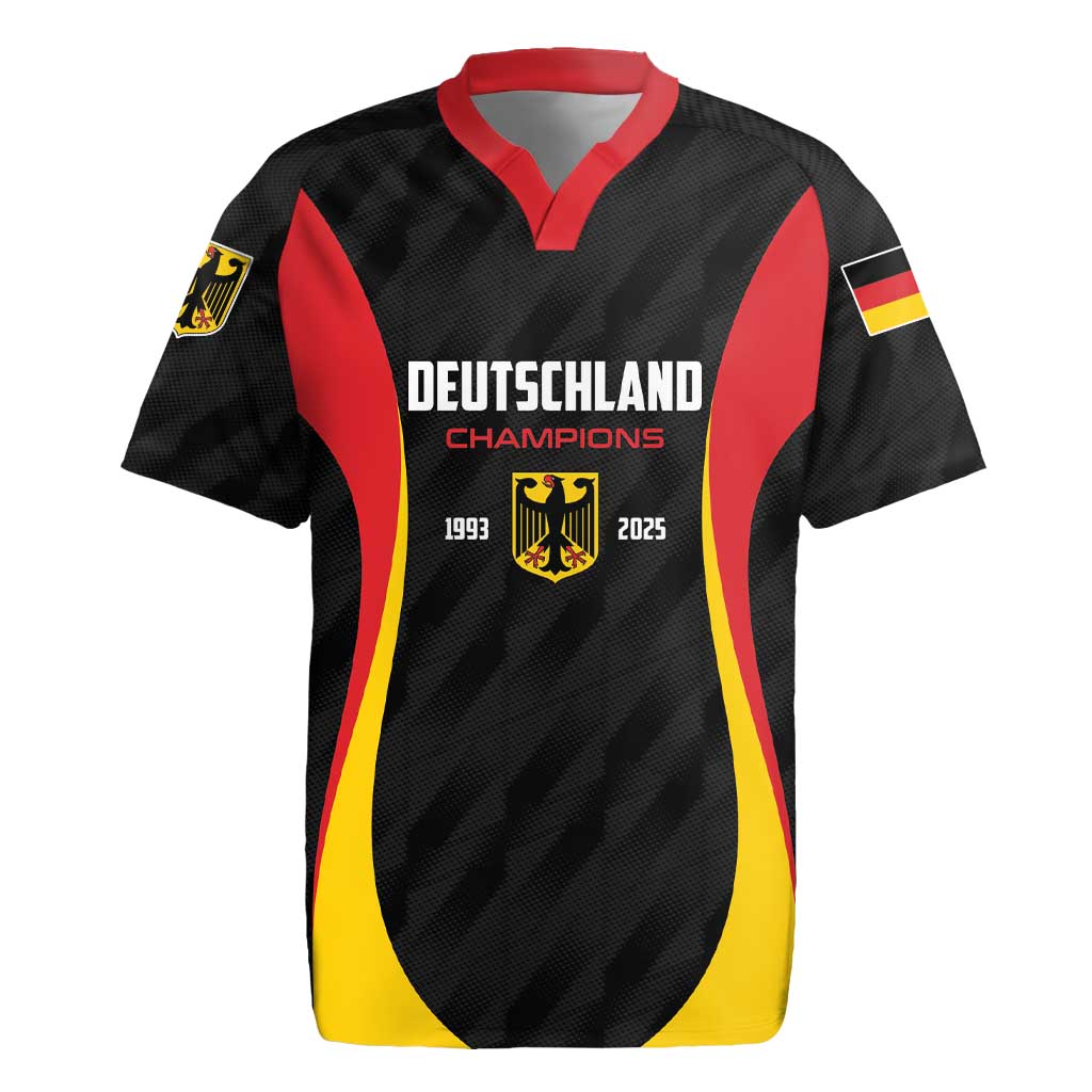 Custom Germany 2025 Champions Basketball Black Rugby Jersey - Wonder Print Shop