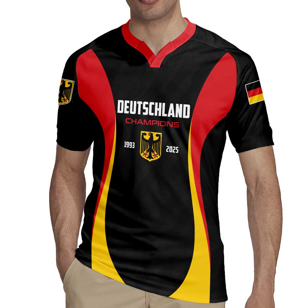 Custom Germany 2025 Champions Basketball Black Rugby Jersey - Wonder Print Shop