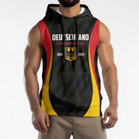 Custom Germany 2025 Champions Basketball Black Sleeveless Hoodie - Wonder Print Shop