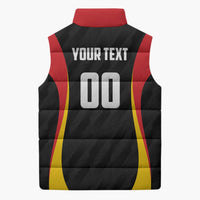 Custom Germany 2025 Champions Basketball Black Sleeveless Puffer Jacket - Wonder Print Shop