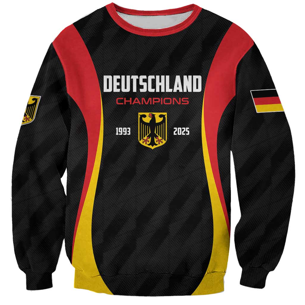 Custom Germany 2025 Champions Basketball Black Sweatshirt - Wonder Print Shop