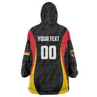 Custom Germany 2025 Champions Basketball Black Wearable Blanket Hoodie - Wonder Print Shop