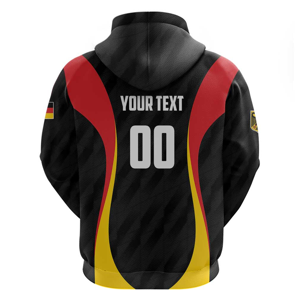 Custom Germany 2025 Champions Basketball Black Zip Hoodie - Wonder Print Shop