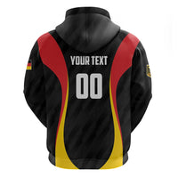 Custom Germany 2025 Champions Basketball Black Zip Hoodie - Wonder Print Shop