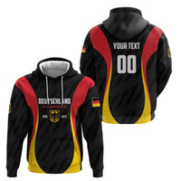 Custom Germany 2025 Champions Basketball Black Zip Hoodie - Wonder Print Shop