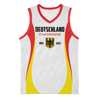 Custom Germany 2025 Champions Basketball White Basketball Jersey - Wonder Print Shop