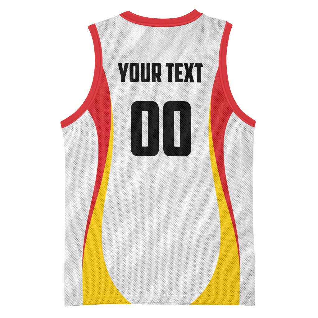 Custom Germany 2025 Champions Basketball White Basketball Jersey - Wonder Print Shop