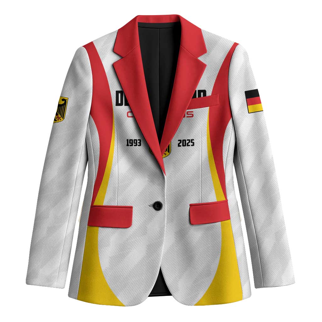 Custom Germany 2025 Champions Basketball White Blazer - Wonder Print Shop