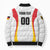 Custom Germany 2025 Champions Basketball White Bomber Puffer Jacket - Wonder Print Shop