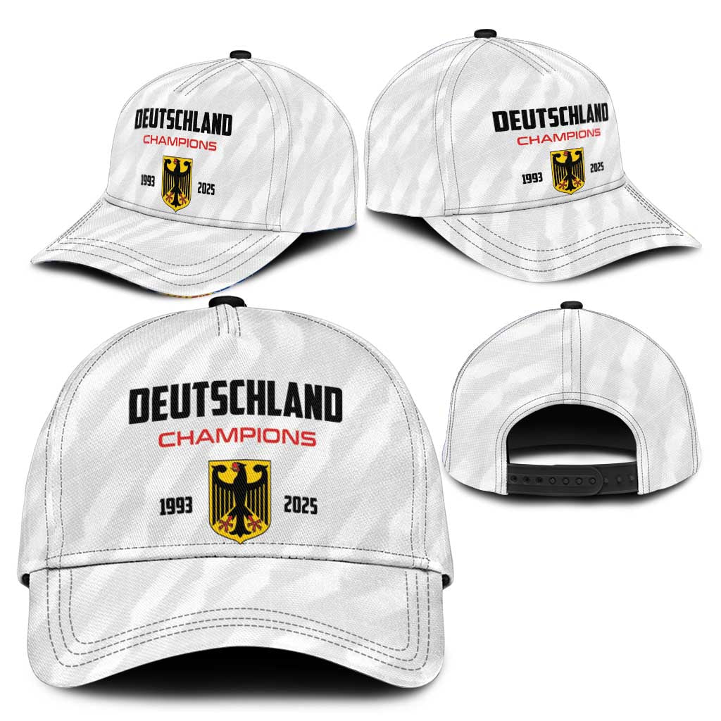 Germany 2025 Champions Basketball White Classic Cap - Wonder Print Shop