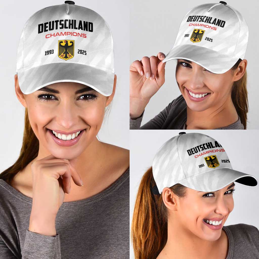 Germany 2025 Champions Basketball White Classic Cap - Wonder Print Shop