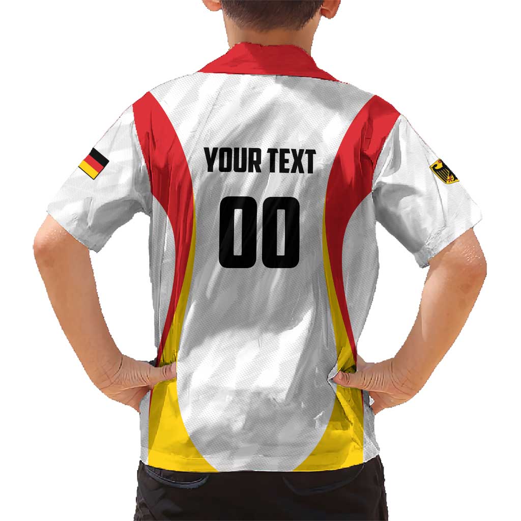 Custom Germany 2025 Champions Basketball White Kid Hawaiian Shirt - Wonder Print Shop