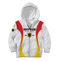 Custom Germany 2025 Champions Basketball White Kid Hoodie - Wonder Print Shop