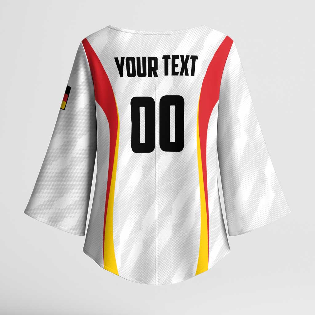 Custom Germany 2025 Champions Basketball White Kimono Sleeve Blouse - Wonder Print Shop