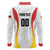 Custom Germany 2025 Champions Basketball White Long Sleeve Polo Shirt - Wonder Print Shop