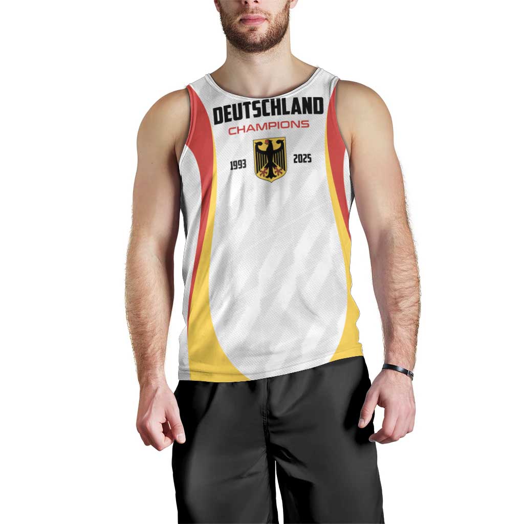 Custom Germany 2025 Champions Basketball White Men Tank Top - Wonder Print Shop