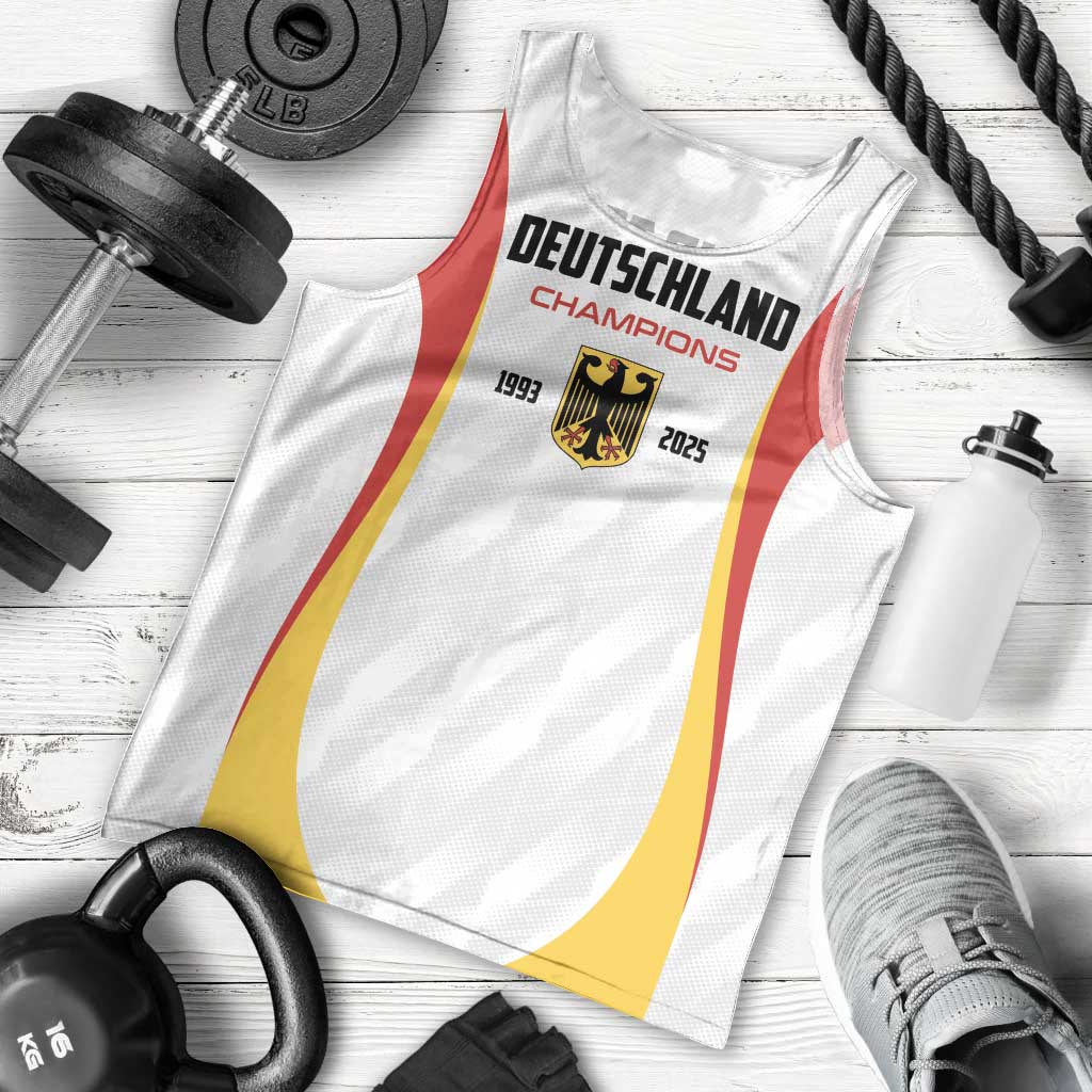 Custom Germany 2025 Champions Basketball White Men Tank Top - Wonder Print Shop