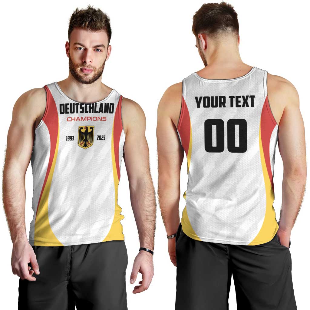 Custom Germany 2025 Champions Basketball White Men Tank Top - Wonder Print Shop
