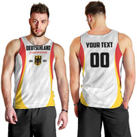 Custom Germany 2025 Champions Basketball White Men Tank Top - Wonder Print Shop