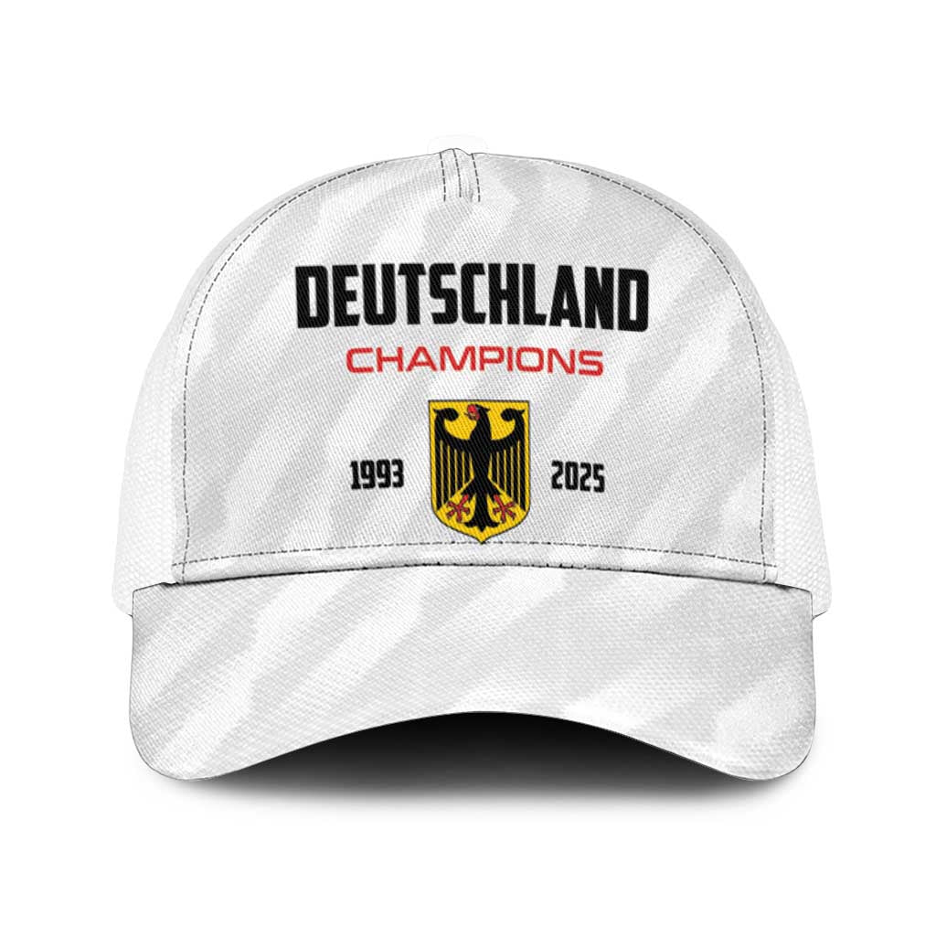 Germany 2025 Champions Basketball White Mesh Trucker Cap - Wonder Print Shop
