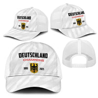 Germany 2025 Champions Basketball White Mesh Trucker Cap - Wonder Print Shop